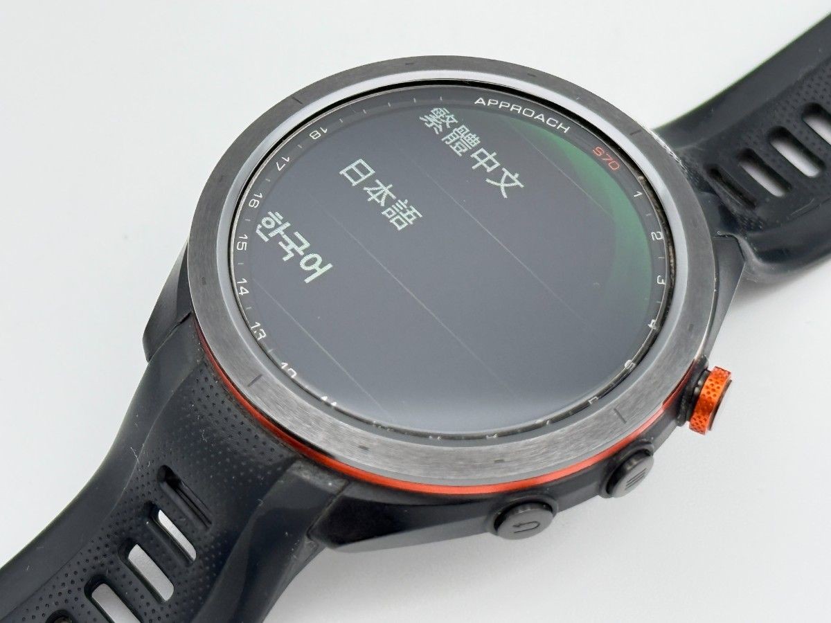 GARMIN Approach S70 47 mm Smartwatch Black Mens GPS Sport Watch Analog Used