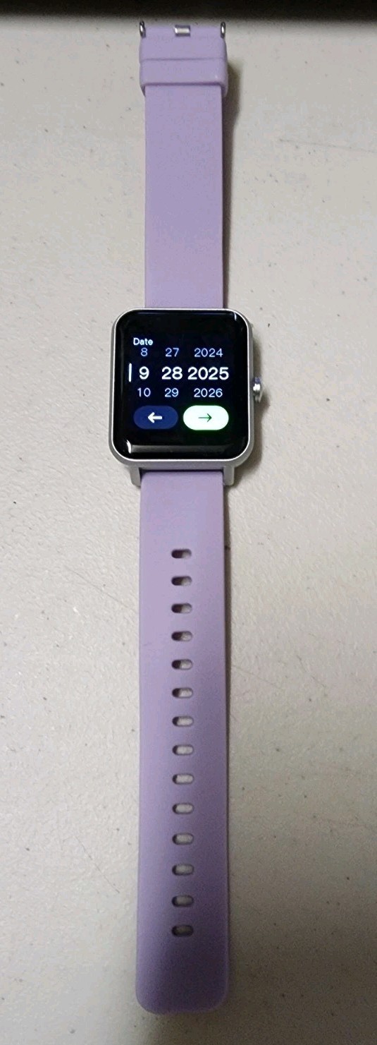TYKOIT EW1 Smart Watch Purple Fitness Tracker Heart Rate Sleep Monitor