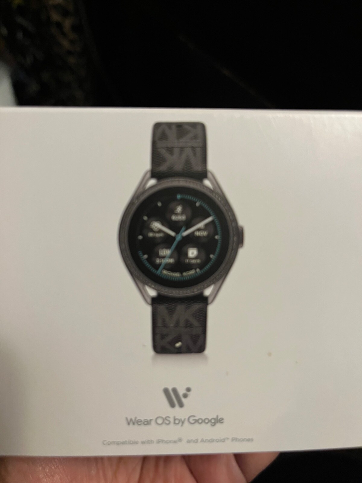 Michael Kors Access MKGO 43mm Case Black-Tone with Silicone Strap (MKT5072)