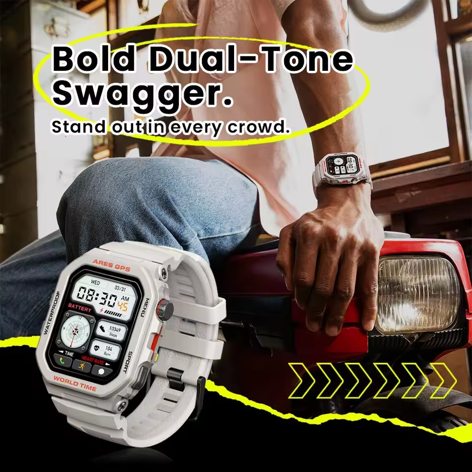 SmartWatch Zeblaze Ares GPS, Alexa, Voice calls, hear Rate, Activity Tracker, BT