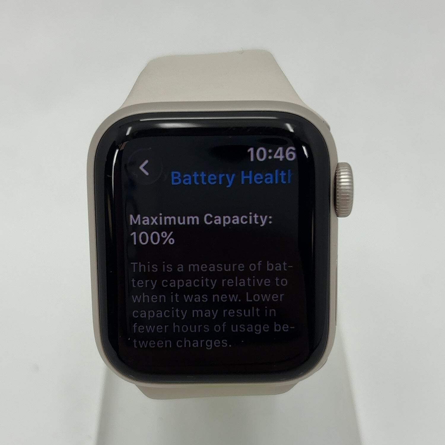 GPS Only Apple Watch SE 3 40MM Starlight Aluminum Starlight Sport Band MEH34LW/A