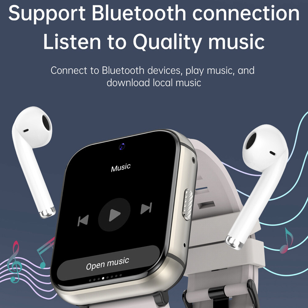 4G Android Smart Watch 16G/64G Bluetooth GPS WiFi Video Camera for Men Women