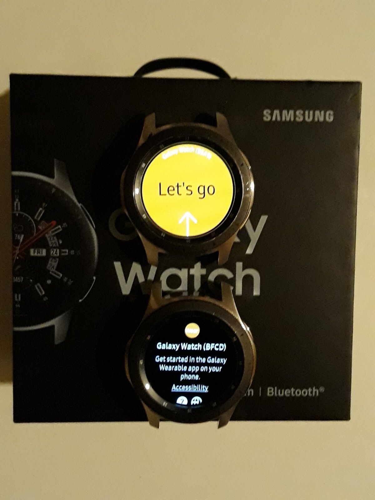 Samsung Galaxy Watch SM-R800 46mm Silver Case Classic Onyx Black. Case Only.