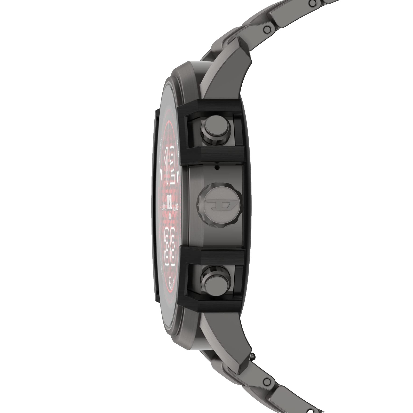 DIESEL DZT2042 GRIFFED GEN 6 GUNMETAL STAINLESS STEEL BRACELET MENS SMARTWATCH