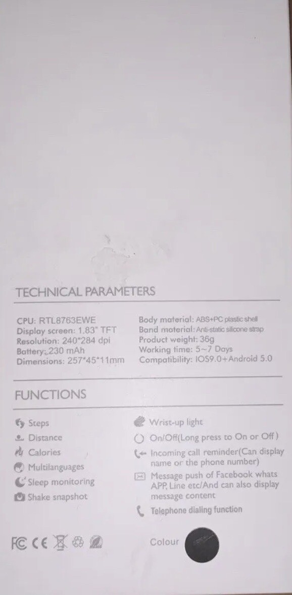 Smart Watch iOS 9.0 and android 5.0