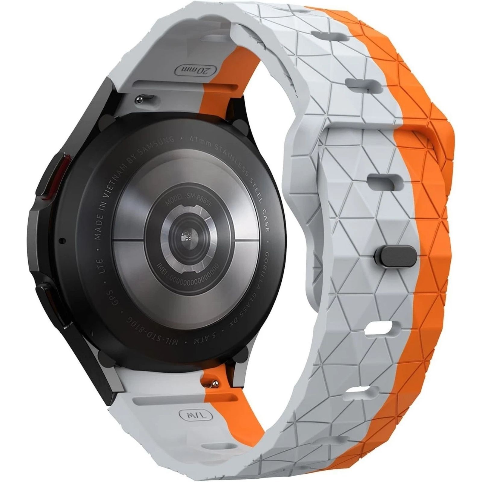 Luxury & Rugged Silicone Band for Samsung Galaxy Watch 7 6 5 4 FE Band 40mm 44mm