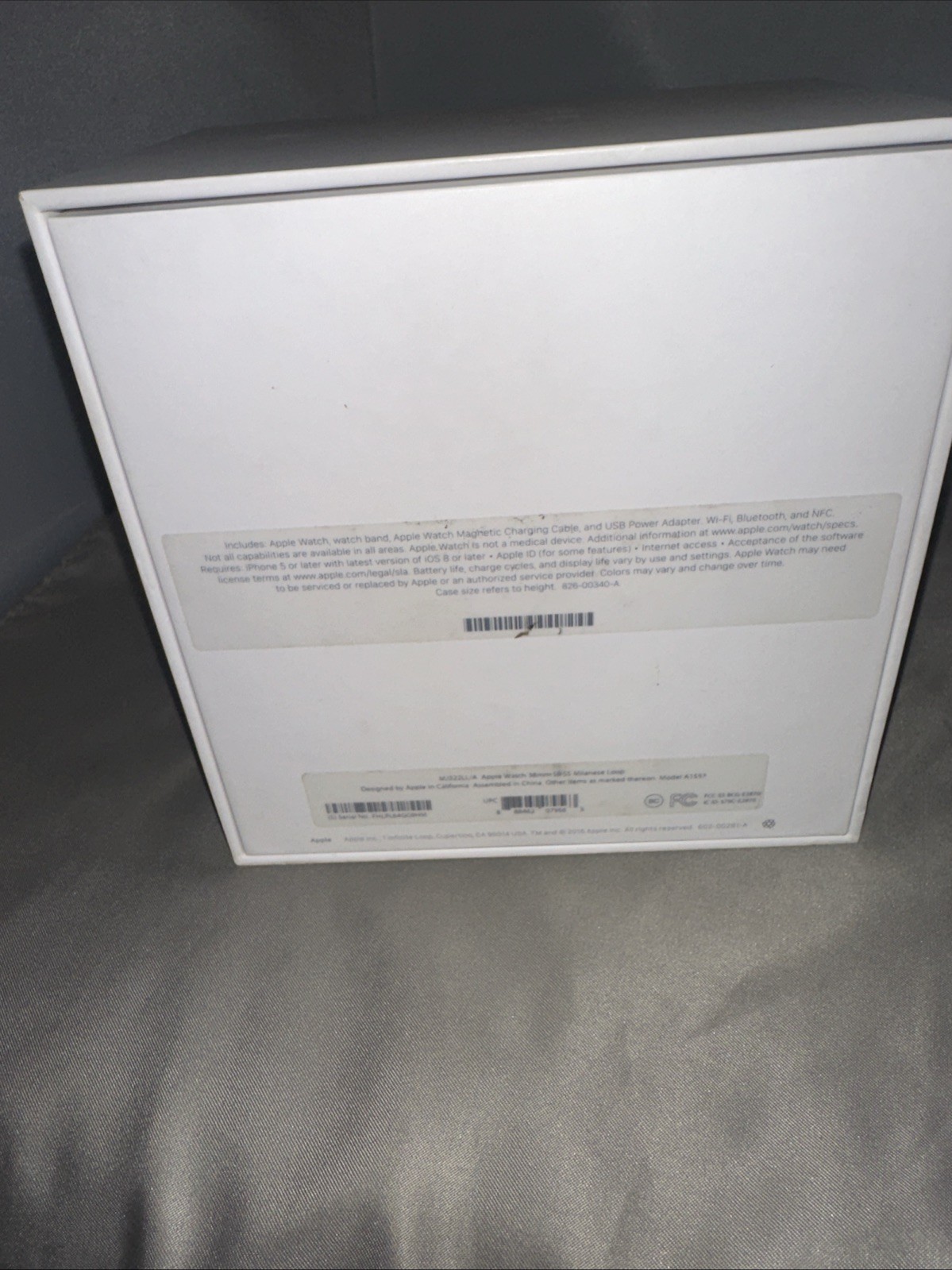 Apple Watch 38mm Stainless Steel Case Silver Milanese Loop – (MJ322LL/A) “Rare”