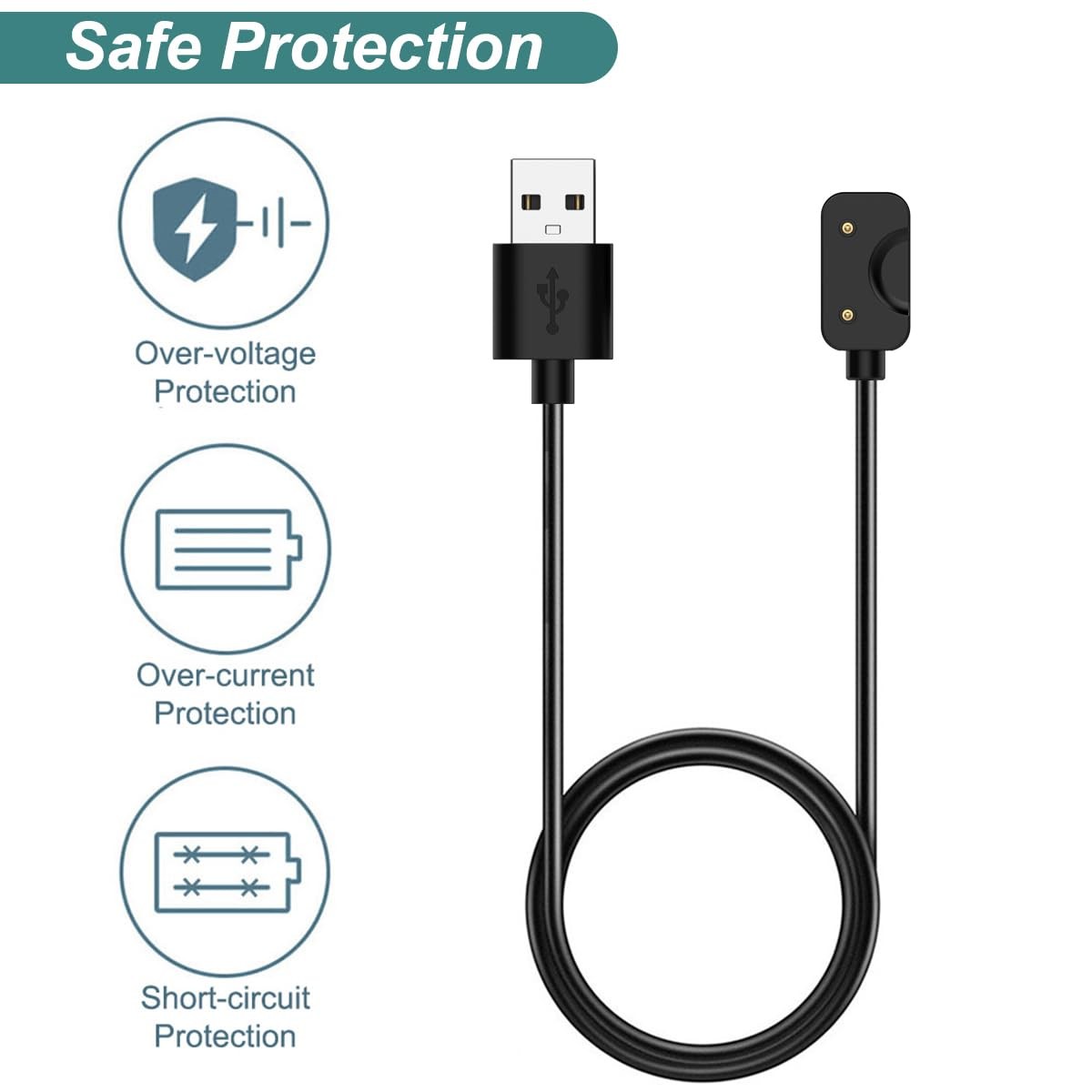 Charger for Galaxy Fit 3 SM-R390 Fitness Watch 1.8ft Replacement USB Cable Cord