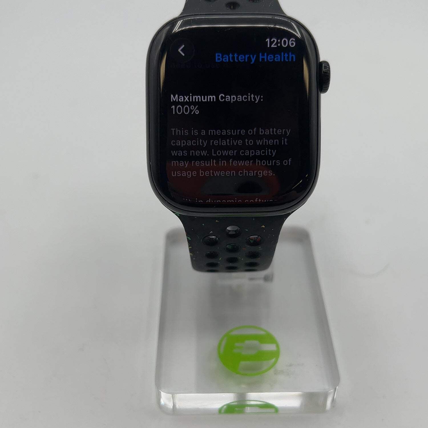 GPS Only Apple Watch Series 11 46MM Black Aluminum Splash Nike Band MEW84LW/A