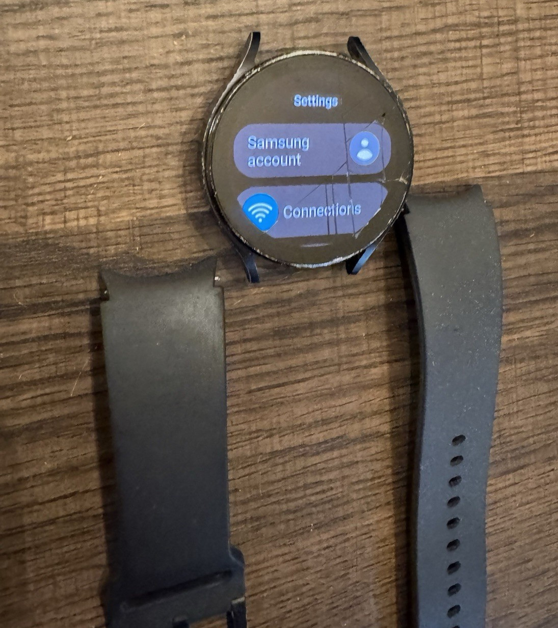 Samsung Galaxy Watch5 SM-R915U Aluminum 44mm Black (LTE) Unlocked FAIR (cracked)