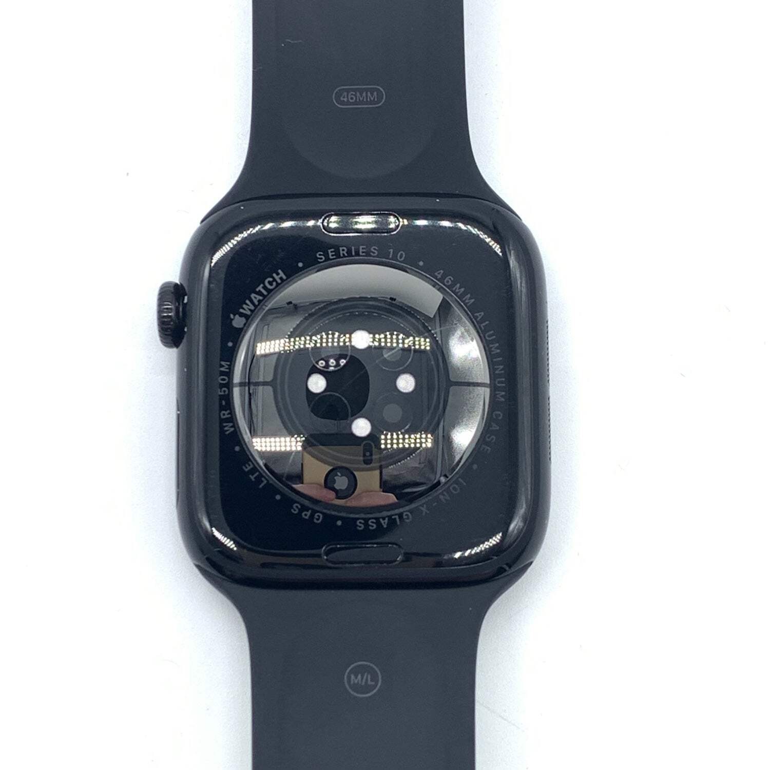 GPS Only Apple Watch Series 10 46MM Black Aluminum Black Sport Band MWW43LW/A