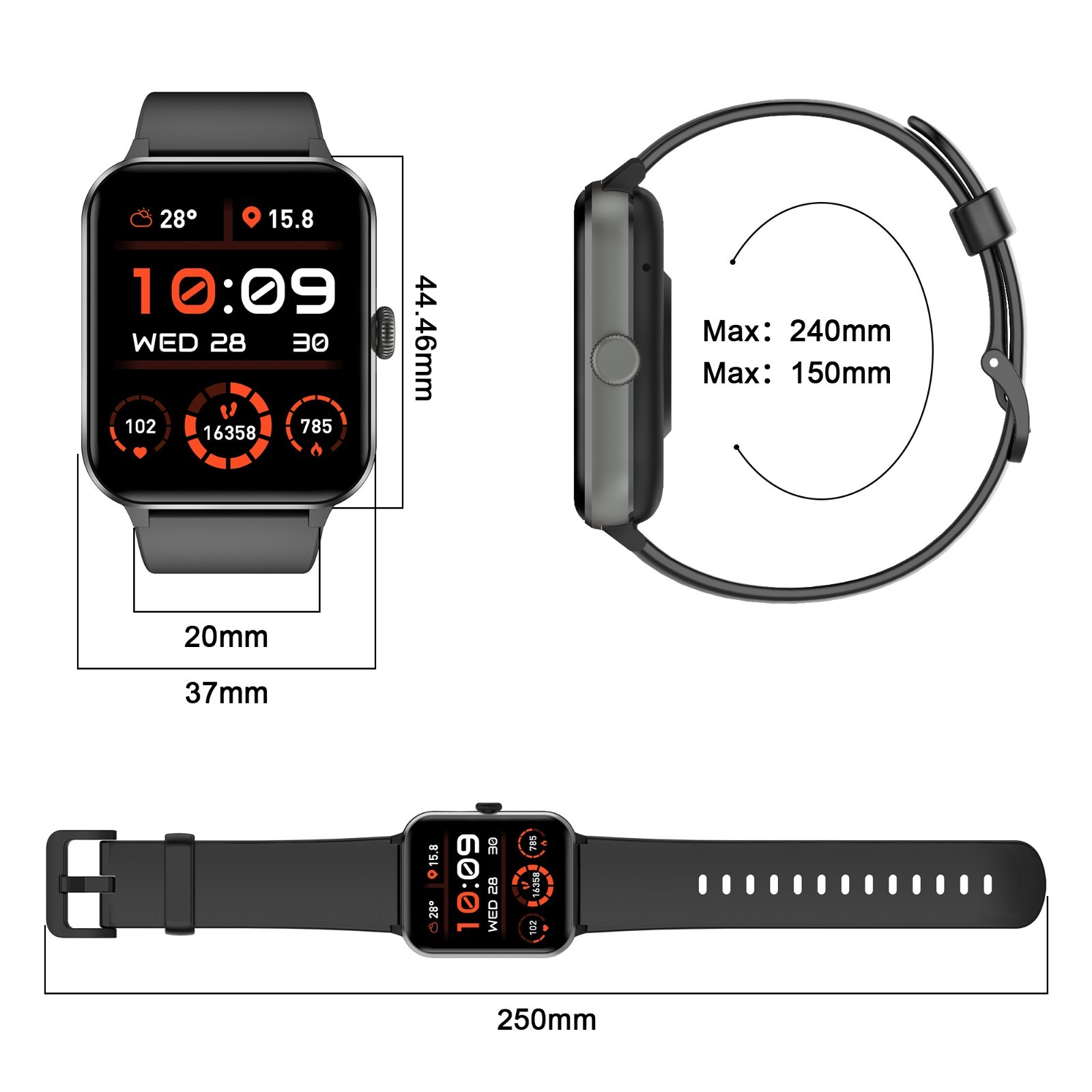 Smart Watch 2026 Upgrade for Women Men Android & iPhone Make/Answer Call Fitness