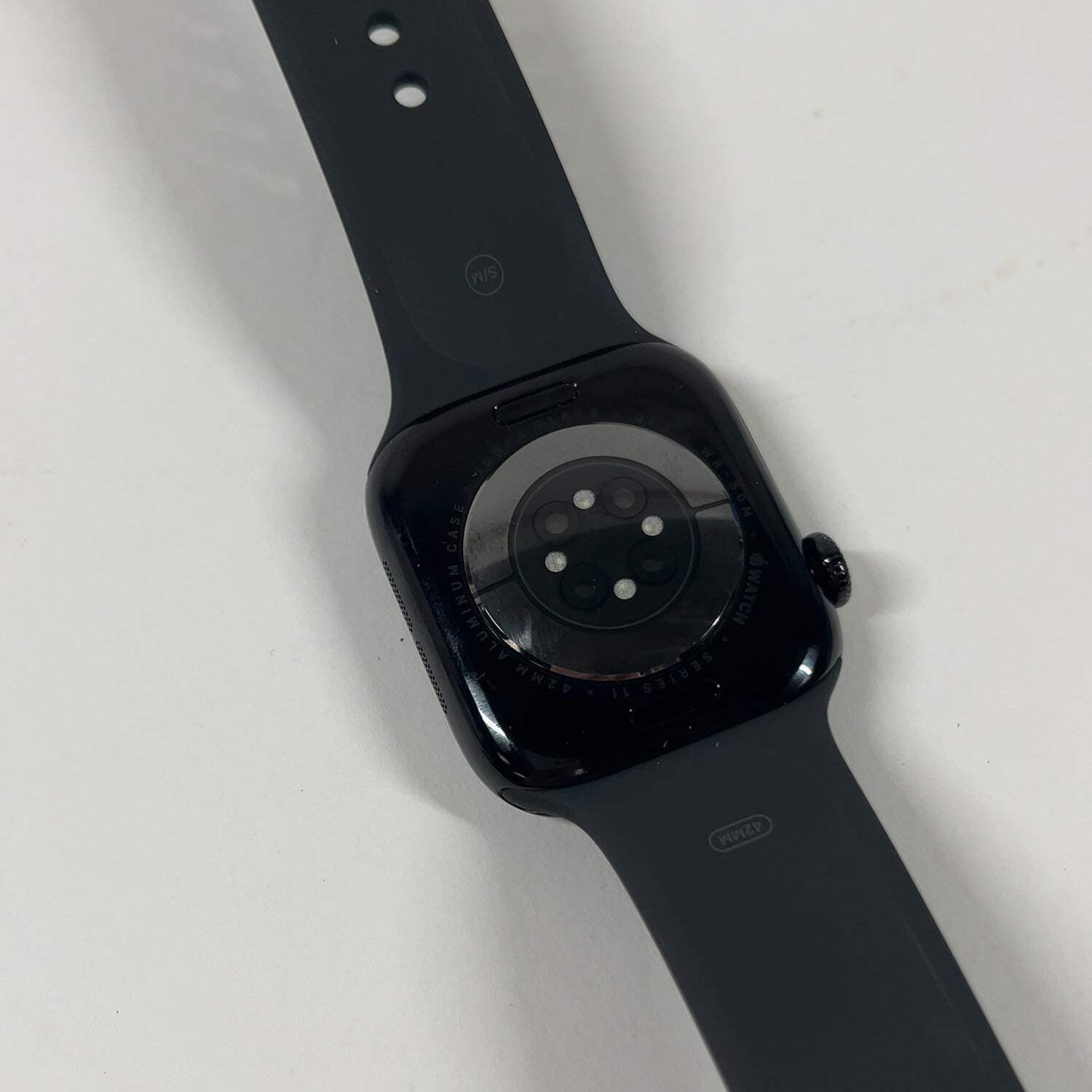 GPS Only Apple Watch Series 11 42MM Jet Black Aluminum Black Sport Band