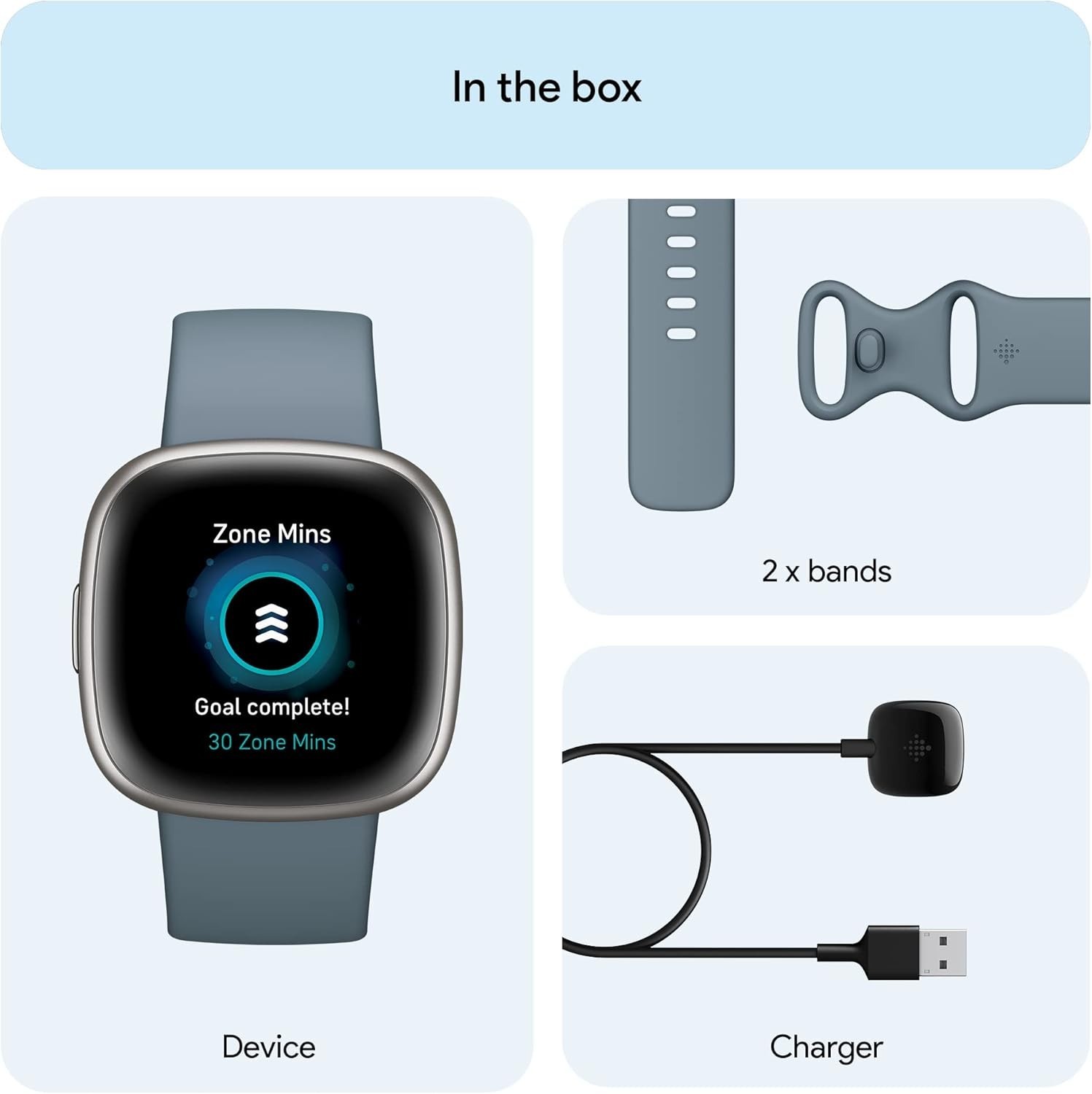Fitbit Versa 4 FB523SRAG-US Fitness Smartwatch 1.58″ AMOLED with Daily Readiness