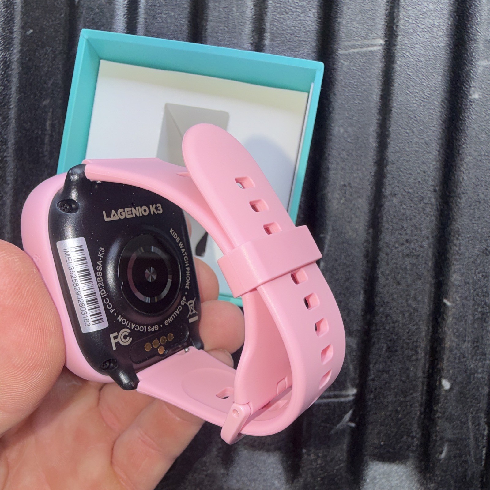 LAGENIO K3 Kids Watch Phone 4G GPS 8GB Pink Silicone Band 42mm