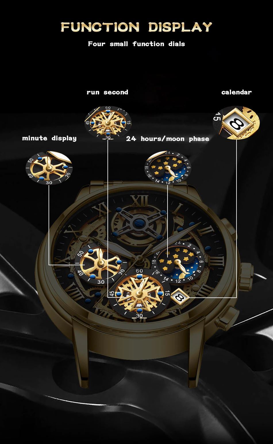 2023 Luxury Men Quartz Watch Fashion Business Casual Sports-DT8973
