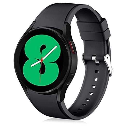 No Gap Band Compatible With Samsung Galaxy Watch 7 5 4 6 (44mm 40mm), Black