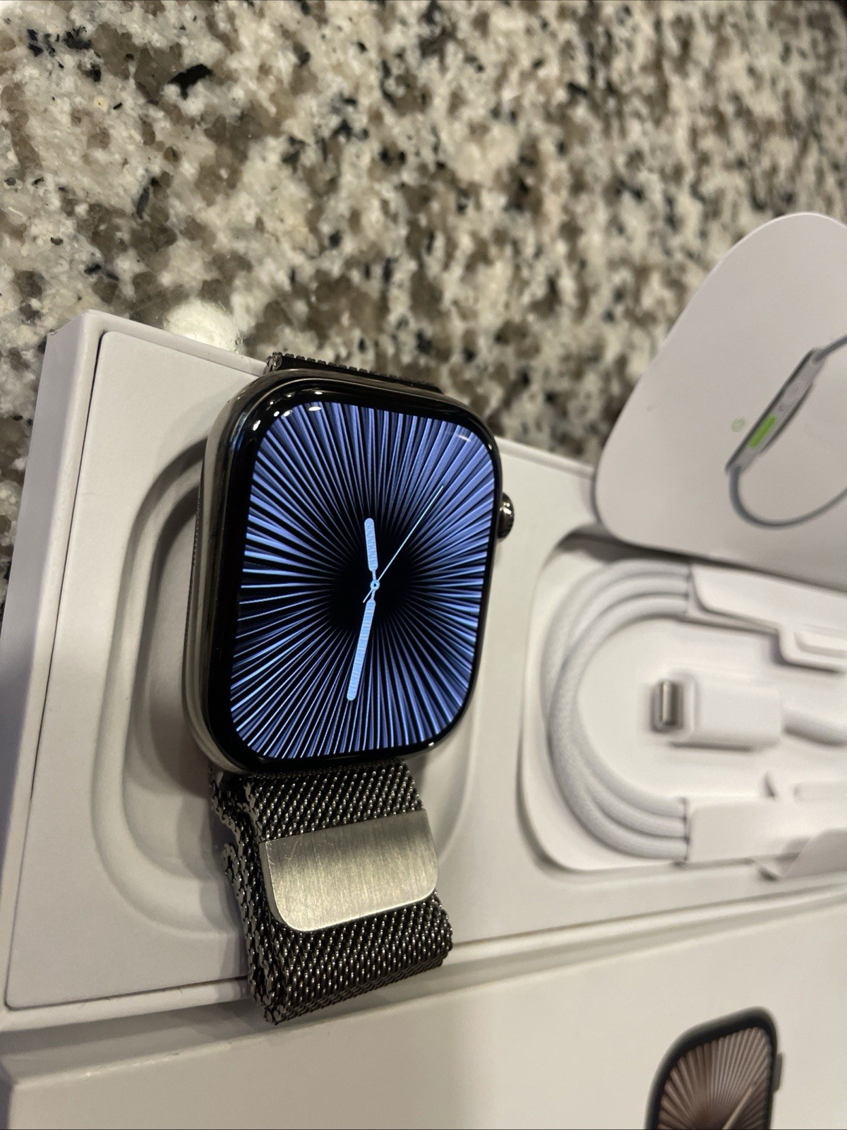 Apple Watch Series 10 Titanium 46m GPS + LTE Natural Titanium with Milanese Loop