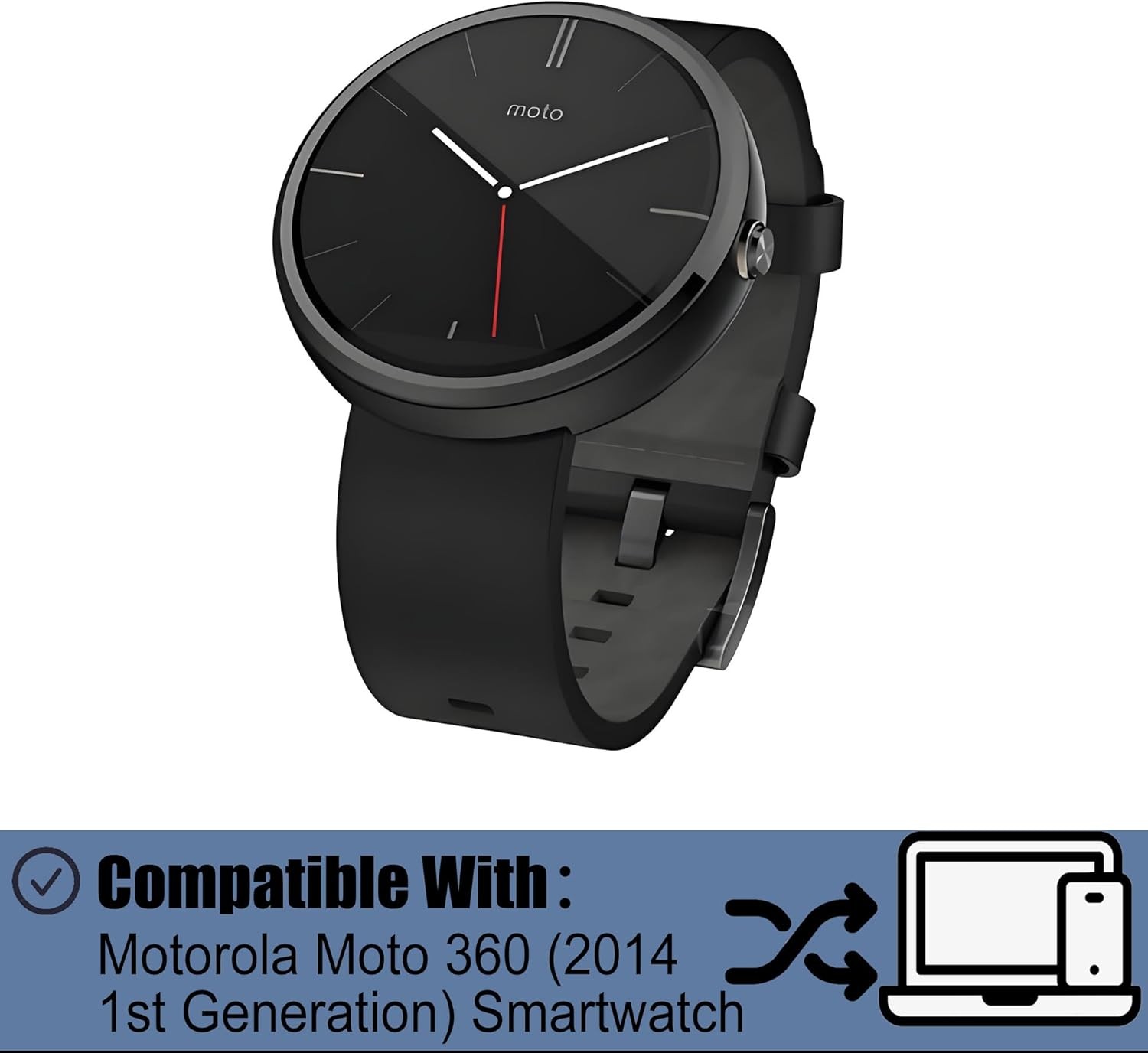 WX30 Battery Compatible with Motorola Moto 360 2014 1st Generation Smartwatch