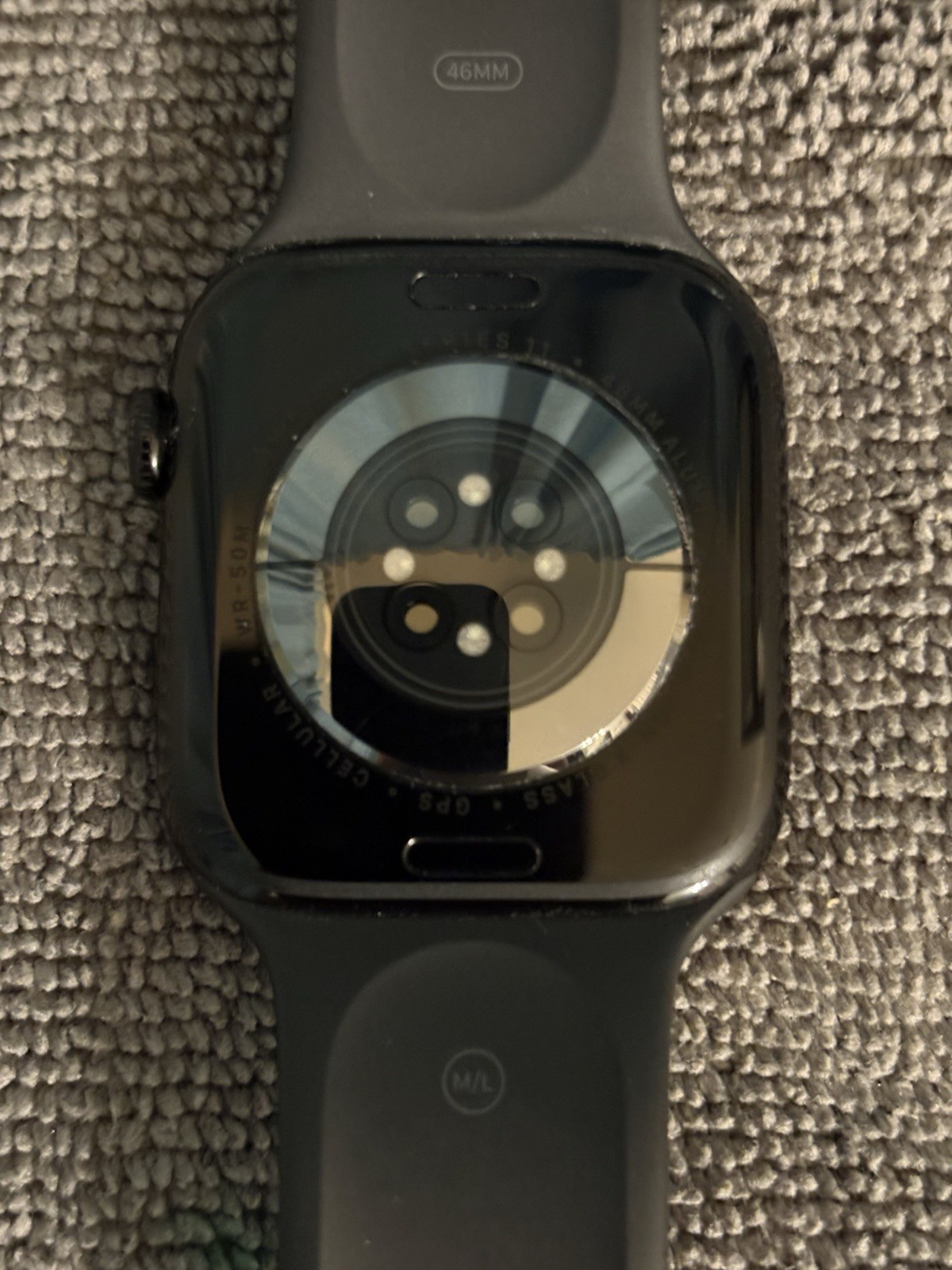 Apple Watch Series 11 (GPS) 46mm Space Gray Aluminum Case Sport Loop MEW94LW/A