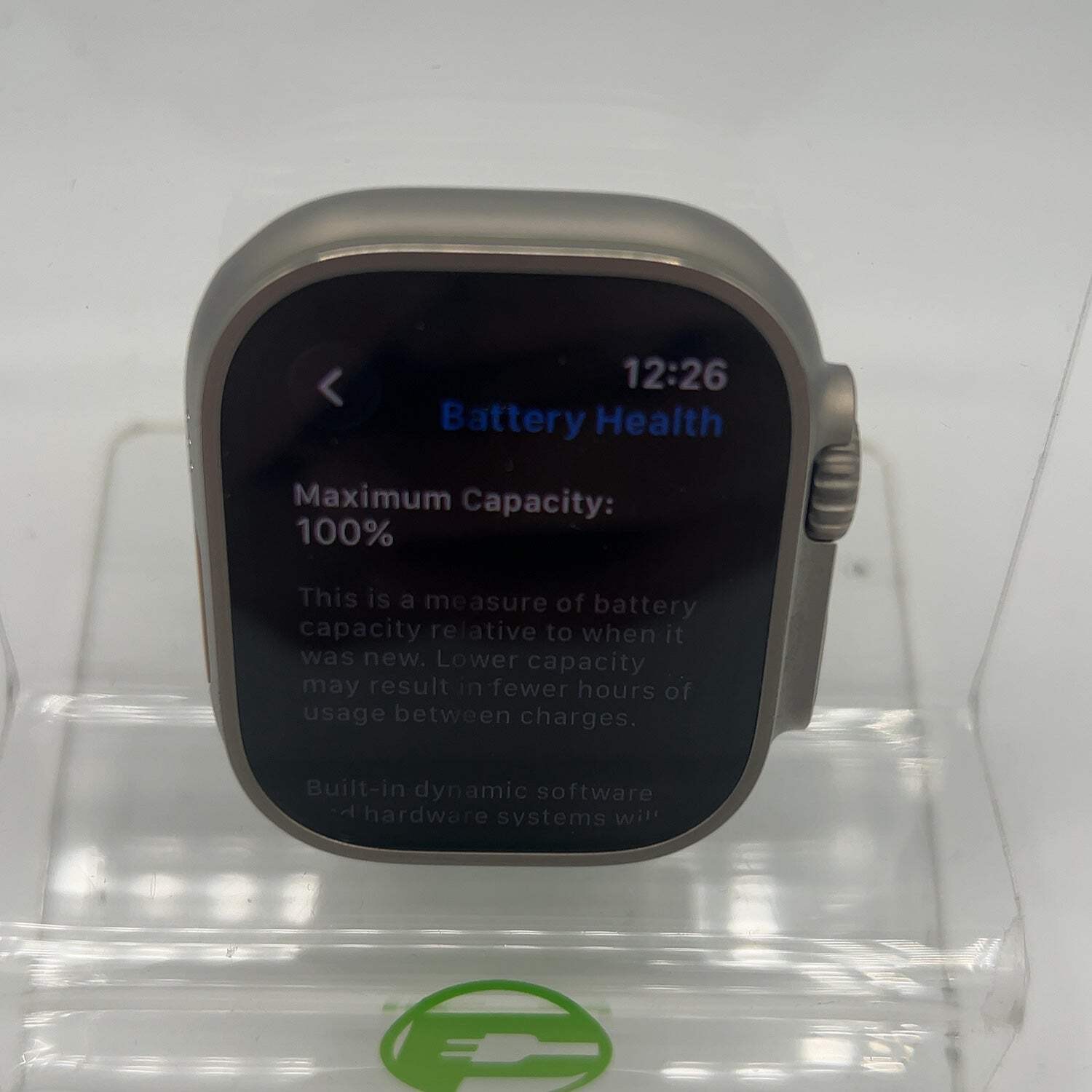 Unlocked Apple Watch Ultra 2 49MM Natural Titanium A2986 Face Only
