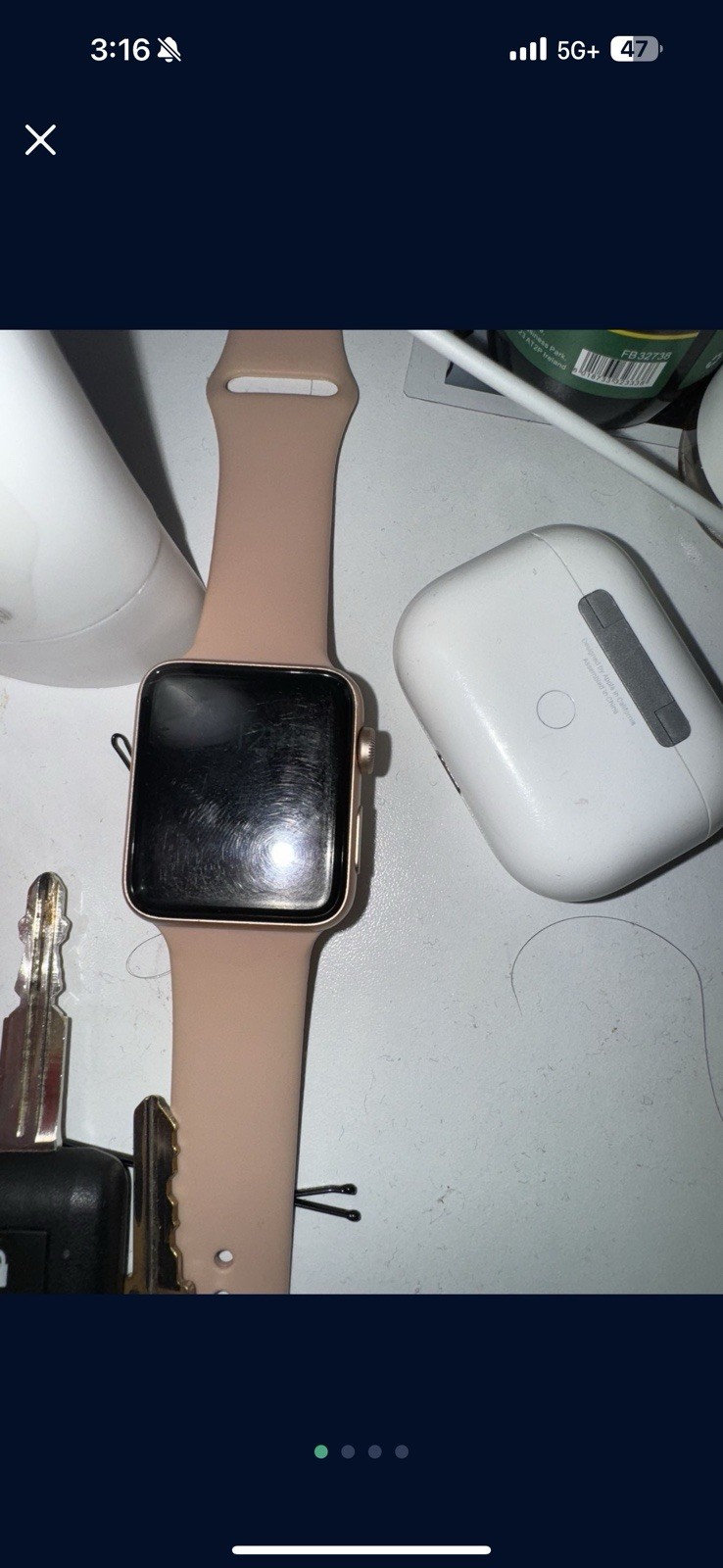 APPLE Watch Series 3 GPS LTE – 42MM Aluminum Case A1861 – Rose Gold