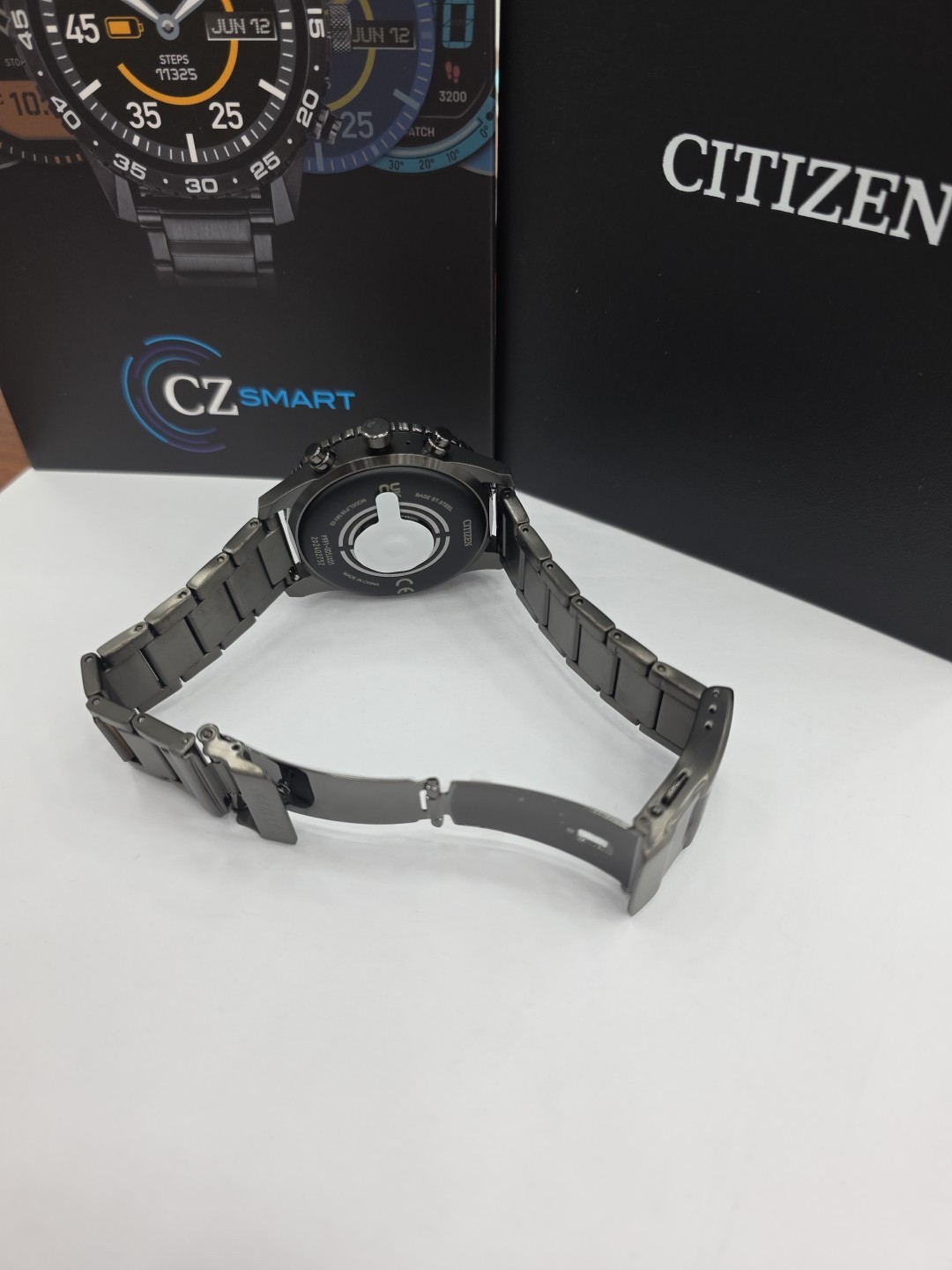 Citizen Cz Smart Watch Black Stanliess Steel 44mm Smart Touch Screen MX1017-50X