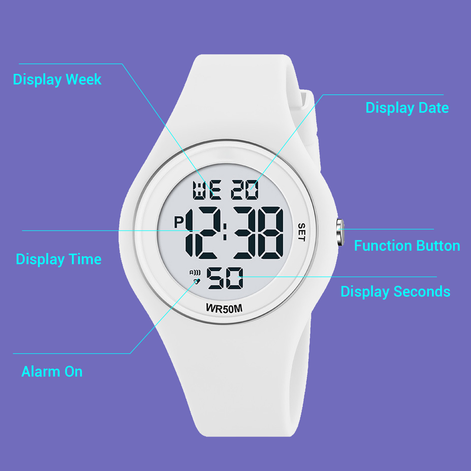 Kids Sports Watch Kids Digital Watch Pedometer For 5 To 15 Years Old Children