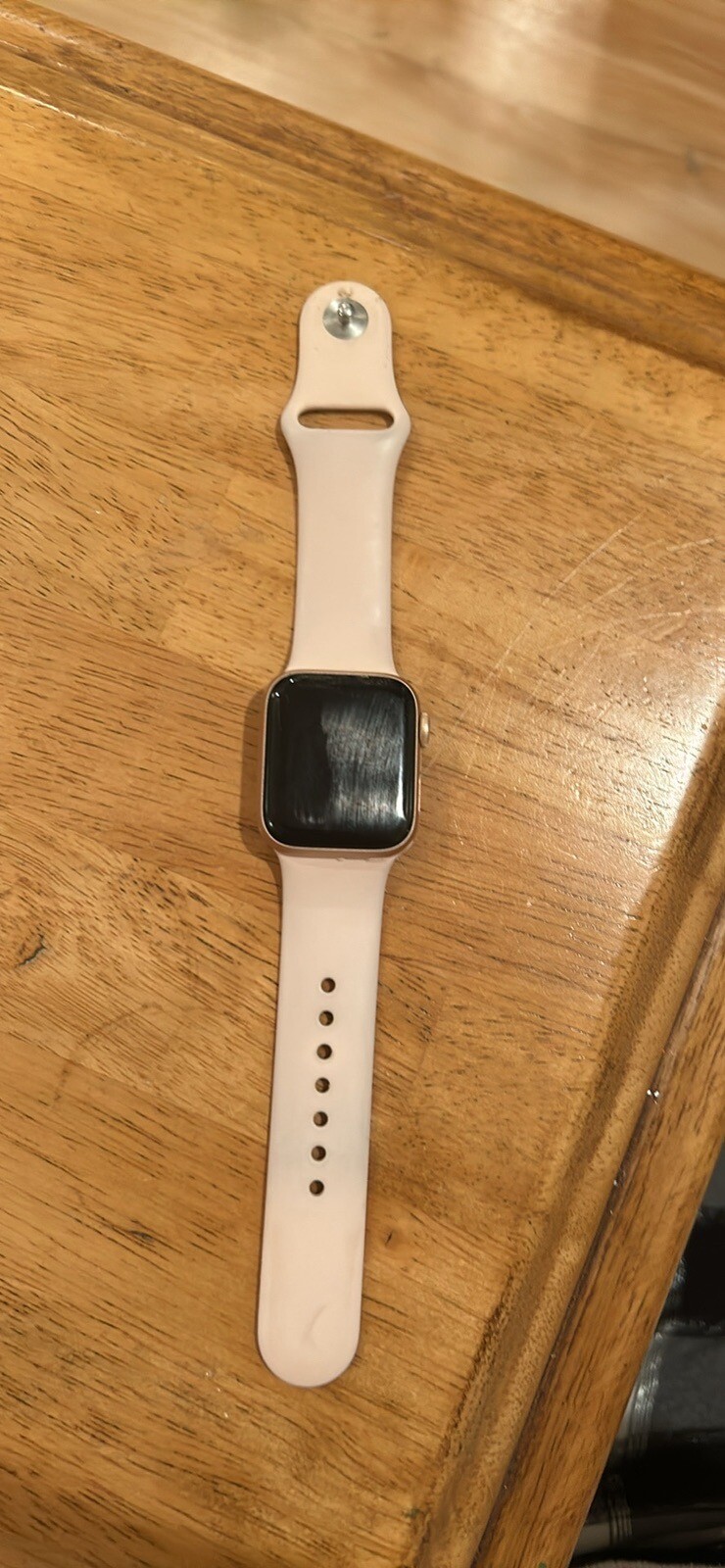 Apple Watch Series 5 44mm Gold-Tone Aluminium Case with Pink Sand Sport Band…