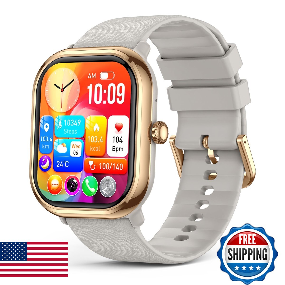 LIMTZOPY Y2 Smartwatch 1.96″ AMOLED Women IP68 Waterproof 100+ Sport Modes