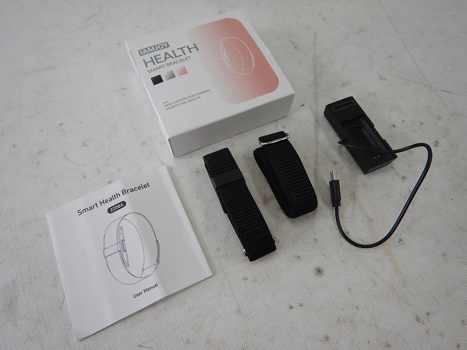 IAMJOY Smart Wearable Activity & Fitness Tracker w/ Free App, Black