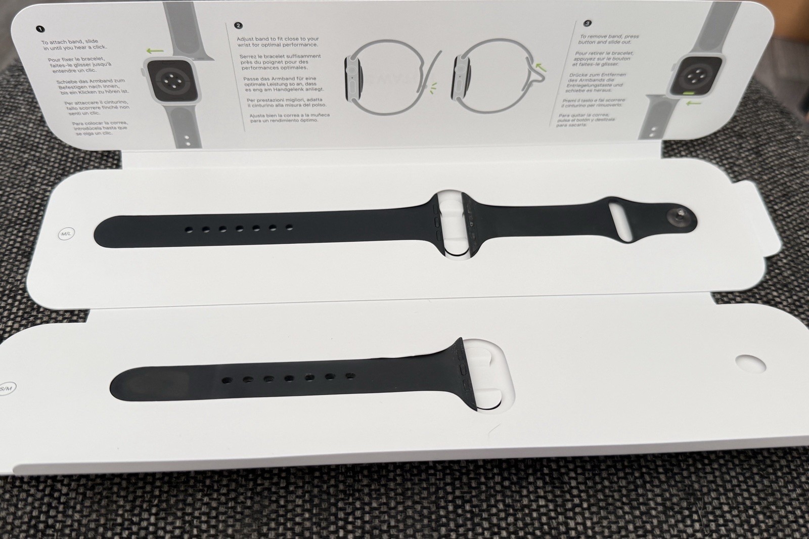 Apple Watch Series 6 44mm Space Gray Aluminum Case with Black Sport Band