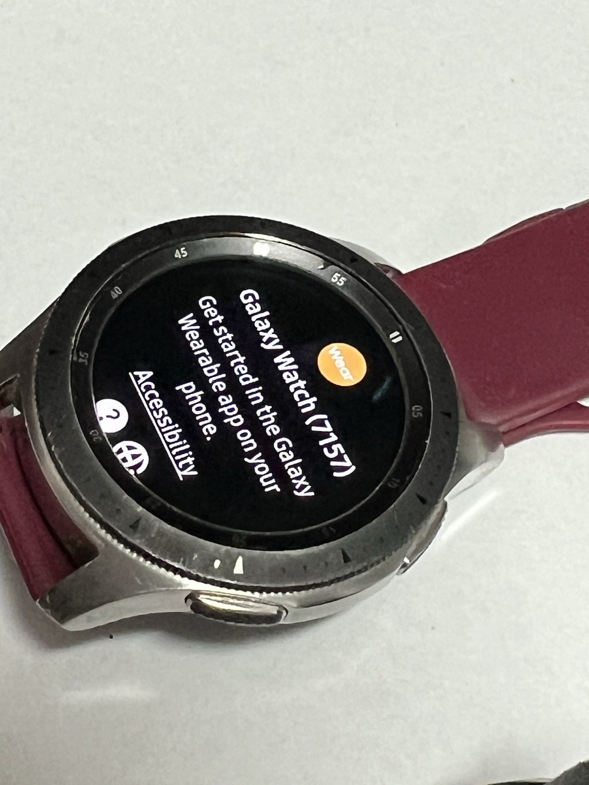 Samsung Galaxy Watch Sm-r800 46mm Silver Smartwatch Bluetooth WiFi