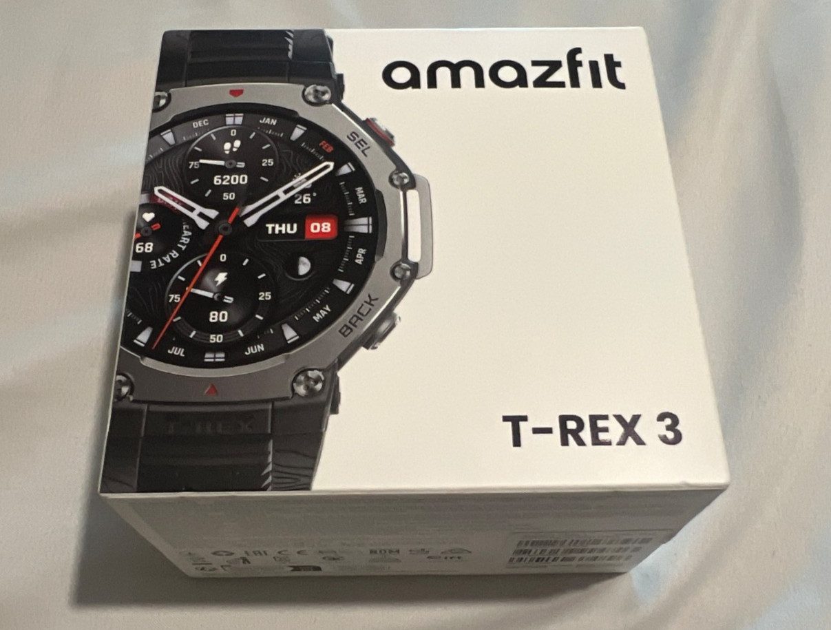 Amazfit T-Rex 3 – 48.5mm Fitness Smart Watch w/ Voice Control (Onyx) BRAND NEW