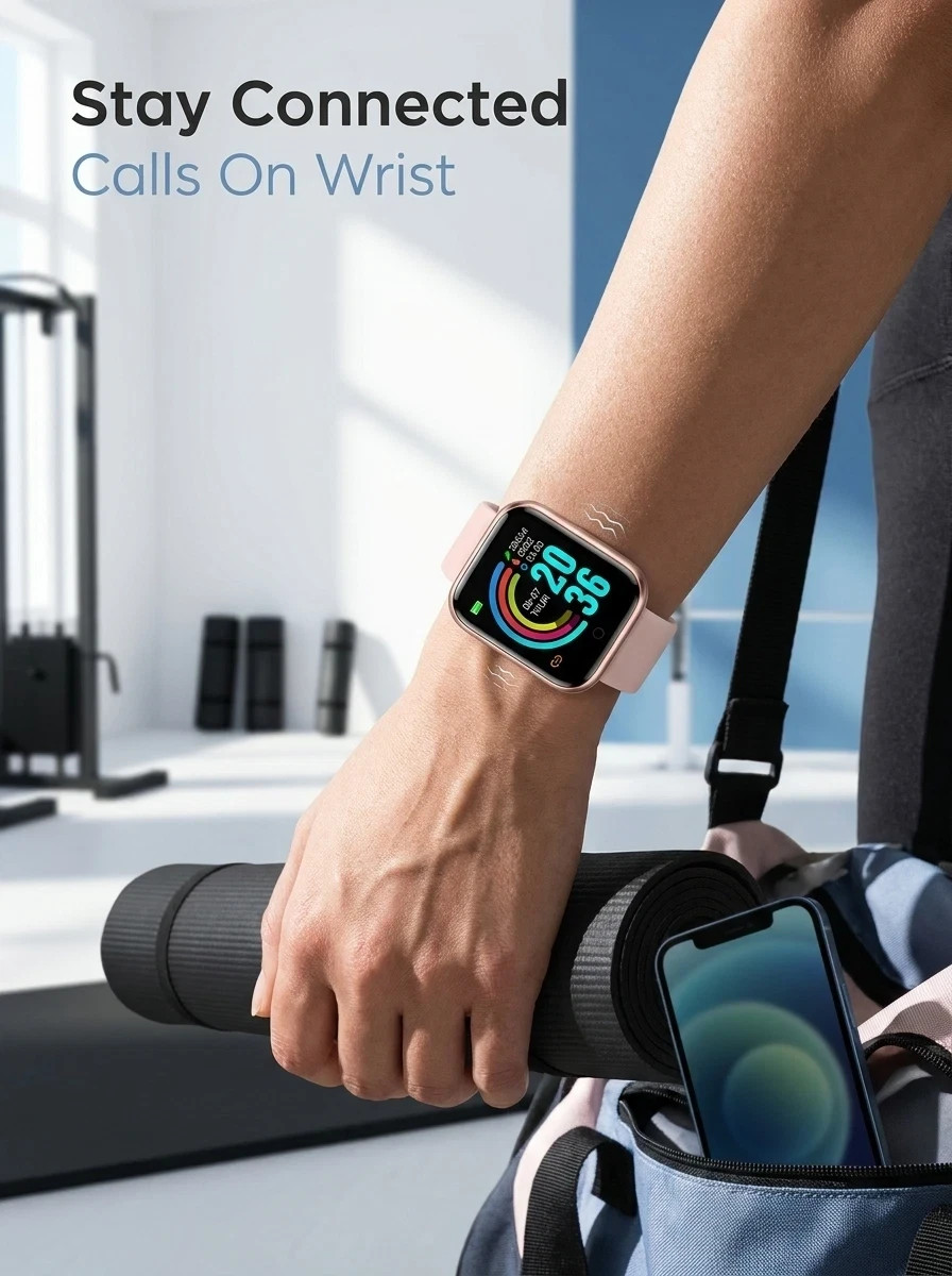 Fitness Smart Watch Activity Tracker for Android iOS Bluetooth Touch Screen