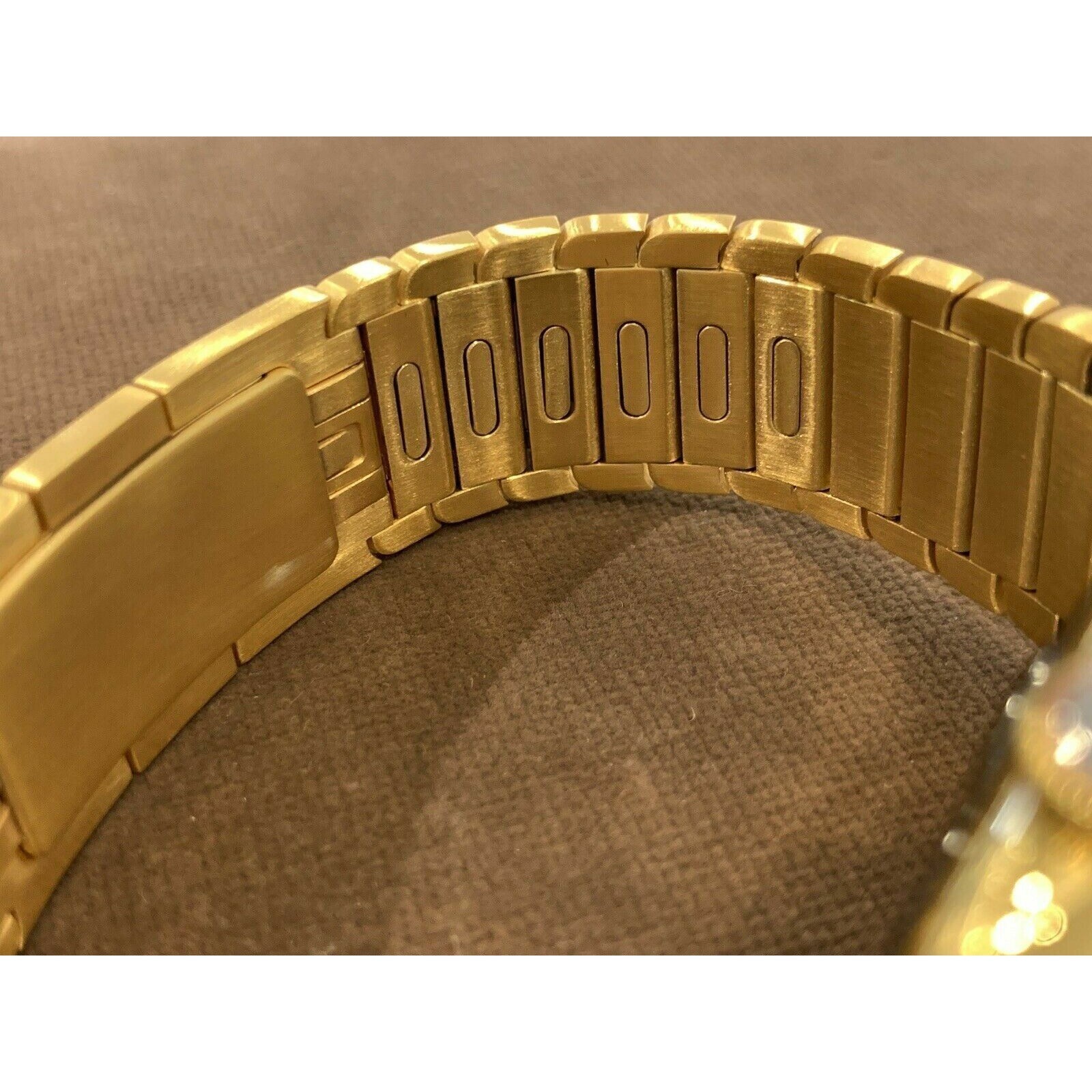 24K Gold Plated Apple Watch 45mm SERIES 7 Apple Link Band CUSTOM Stainless Steel