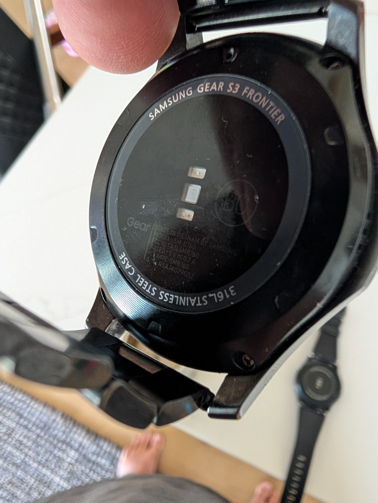 Samsung Gear S3 Frontier SM-R760 46mm Black Bluetooth Smartwatch, SS Band