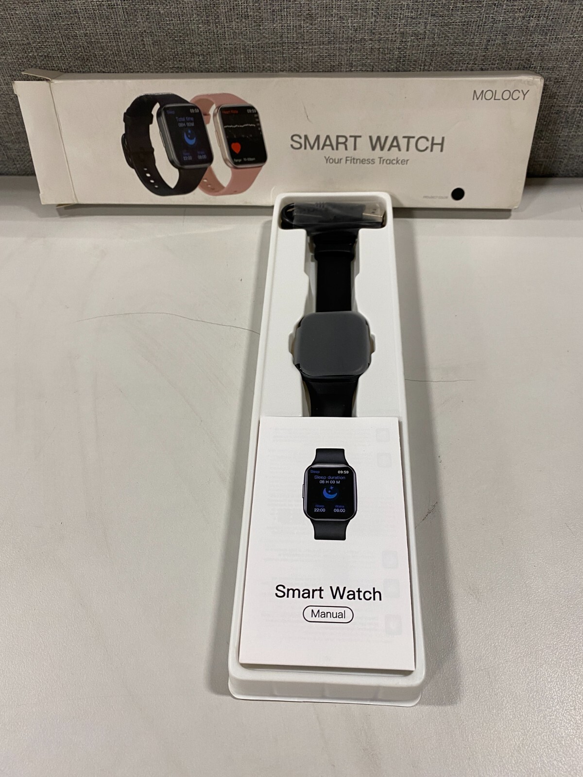 Molocy Q23 Waterproof Smart Watch Fitness & Activity Tracker- BLACK