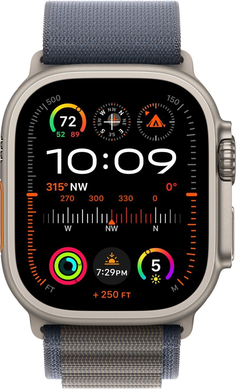 Apple Watch Ultra 2 GPS+Cellular 49mm Titanium Blue Alpine Loop M/L MREP3LW/A