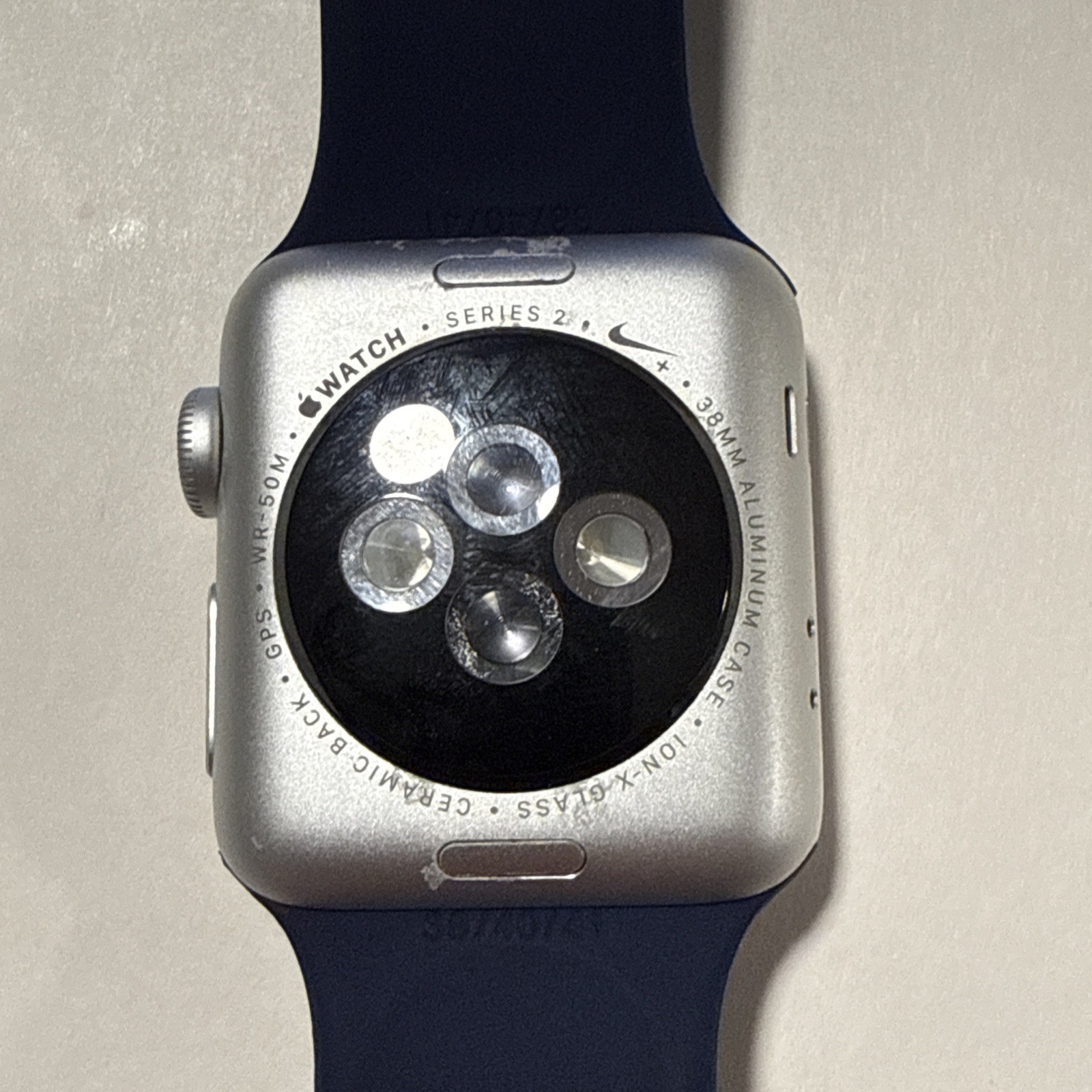 Apple Watch Series 2 38mm Silver Aluminum Nike Ed. A1757 (GPS) Navy Sport Band