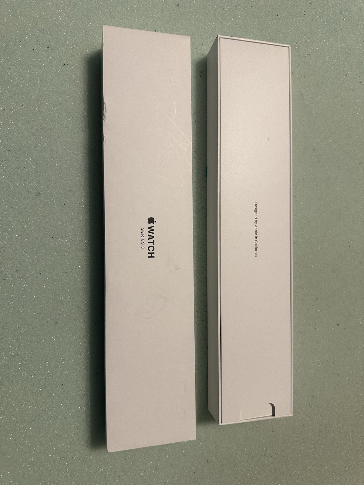 Apple Watch Series 3 Box & White Sport Band ONLY 38mm Silver Aluminum No Watch
