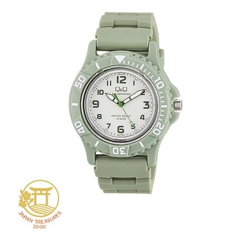 Citizen QQ Men’s Analog Solar Watch Water Resistant to 10 ATM Urethane Strap