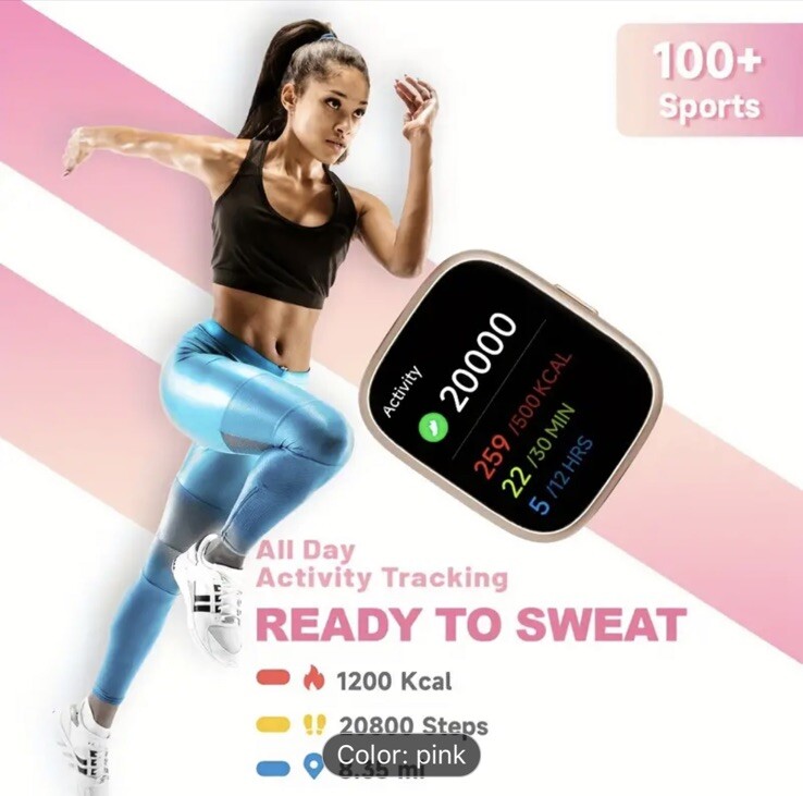 Smart Watch For Men/ Women, 1.83” Sport Smartwatch, 100+Sports Modes