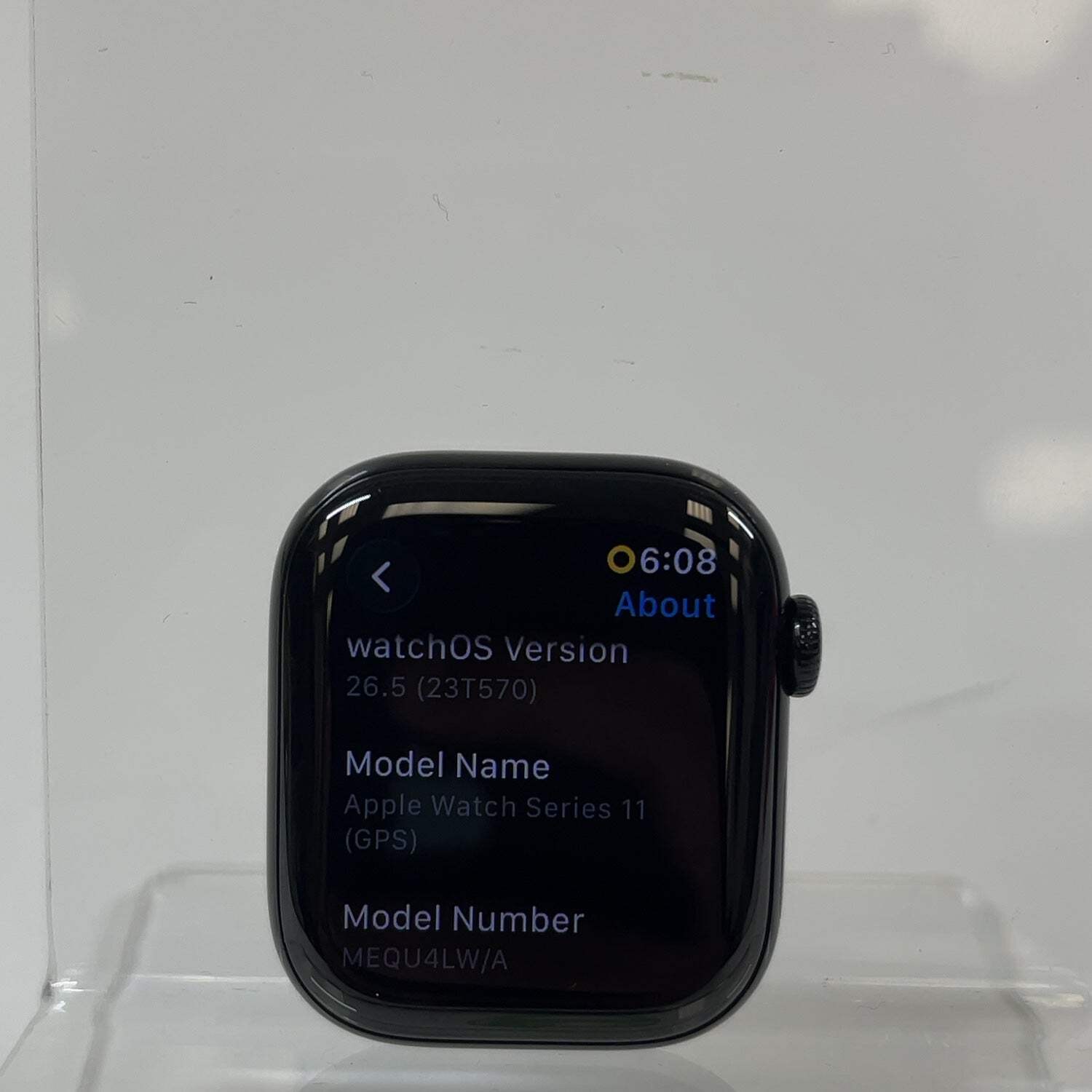GPS Only Apple Watch Series 11 42MM Jet Black Aluminum Black Sport Band