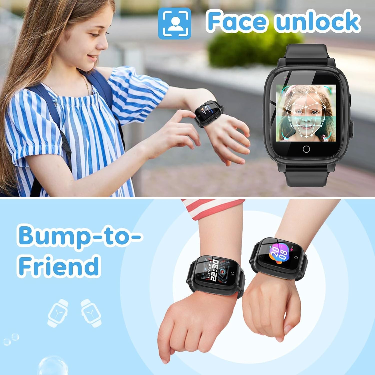 4G Smart Watch for Kids with GPS Tracker, Globally Applicable, Texting and Calli