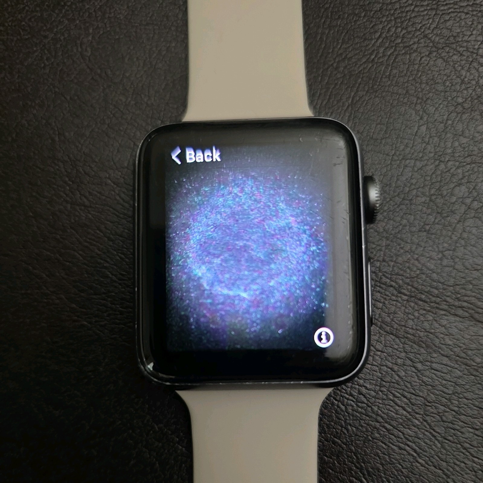 Apple MTF32LLA Watch Series 3gps 42 Mm Space Gray Aluminum With Black semiNew 