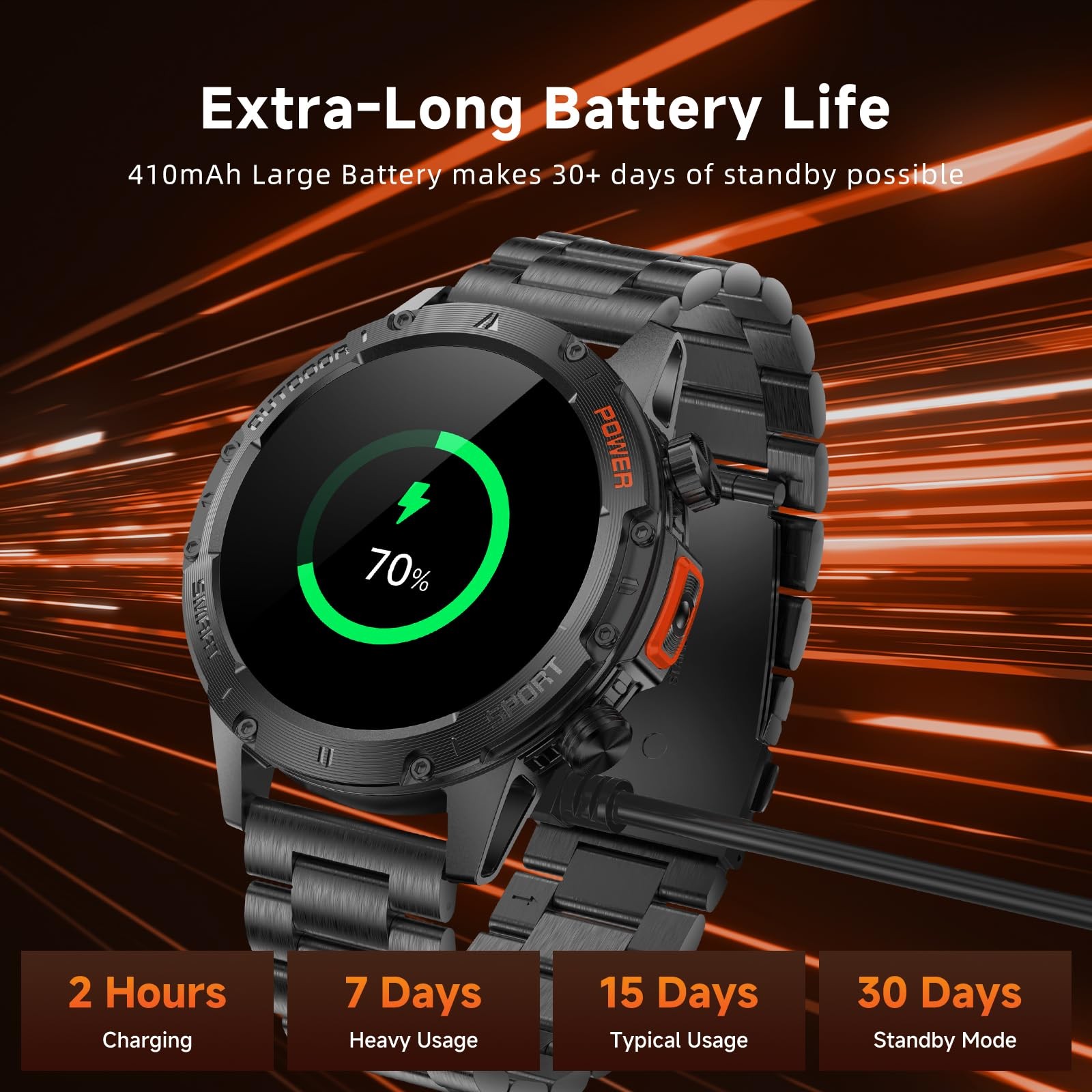 Reloj Inteligente Con Llamadas Bluetooth y Linterna Smart Watch Para Hombre 2025