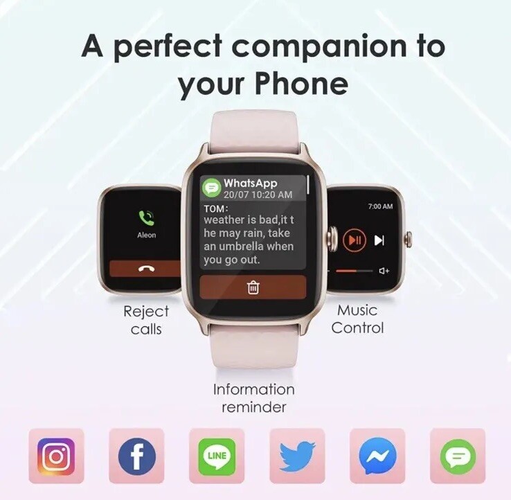 Oraimo Smart Watch, 14 Sports Modes Fitness Watches for Women and Men, Pink