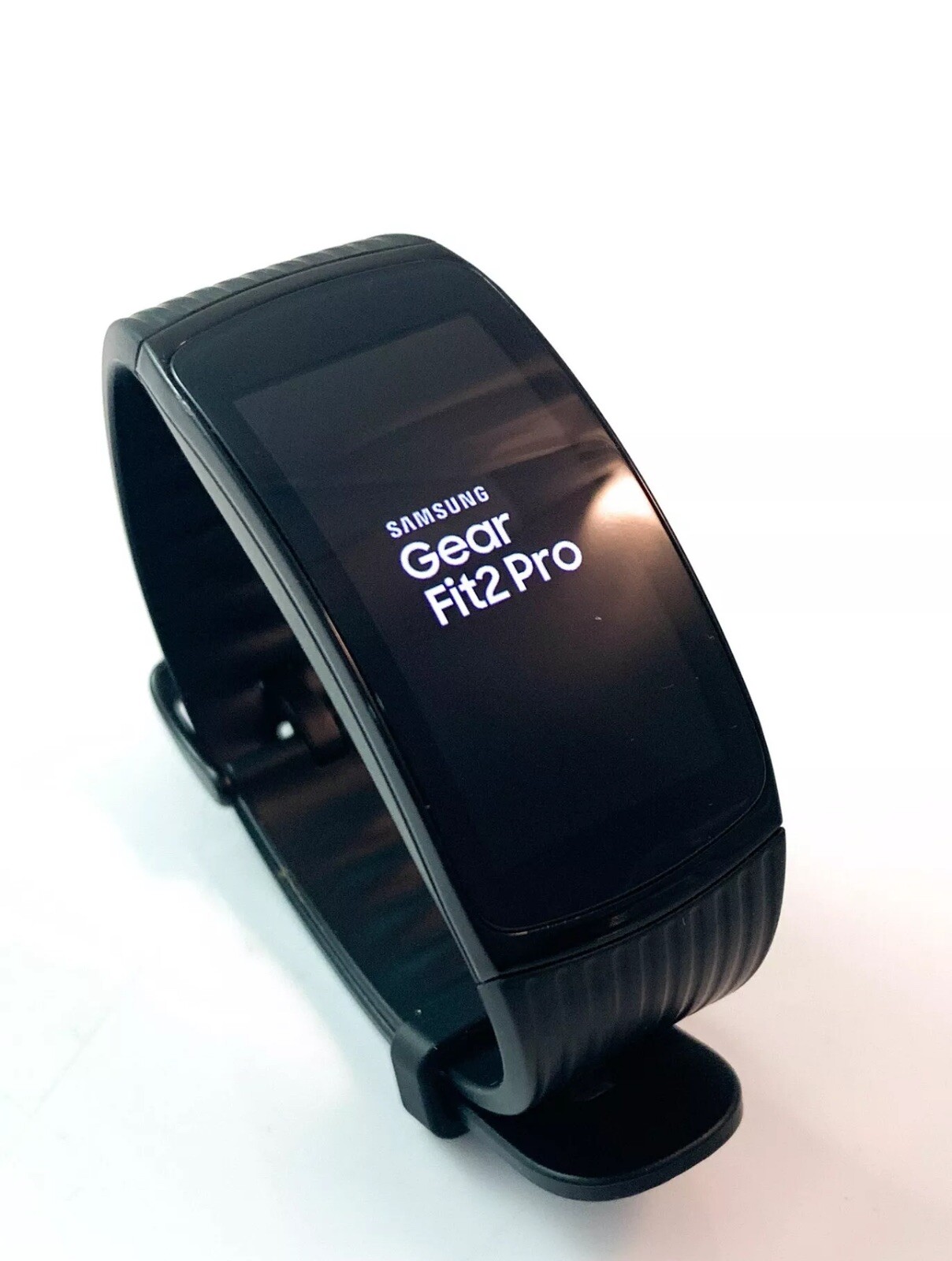 SAMSUNG SM-R365NZKAXAR Gear Fit2 Pro Black Smartwatch Fitness Band (Large)