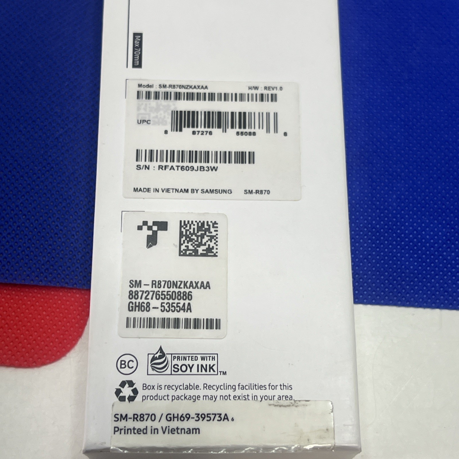 Samsung Galaxy Watch4 SM-R870 44mm Aluminum Case with Sport Band – Black…